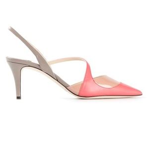 Jimmy Choo Tri-tone 'monty' Slingback Pumps